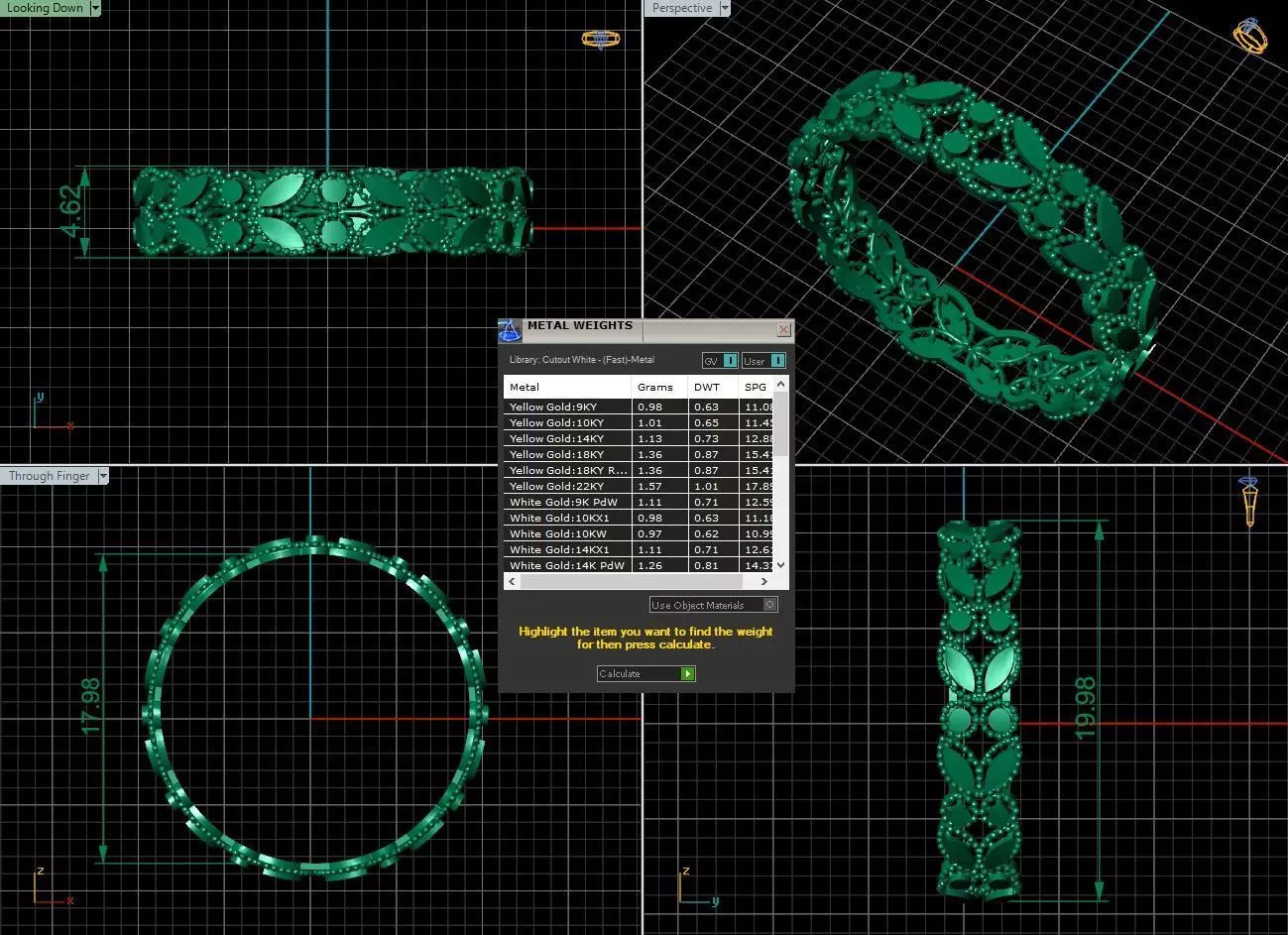 Arabic Tire Ring 3D print model_4