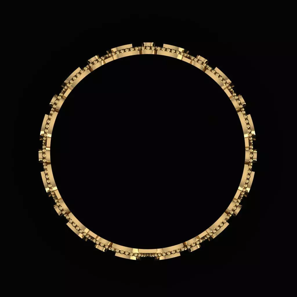 Arabic Tire Ring 3D print model_2