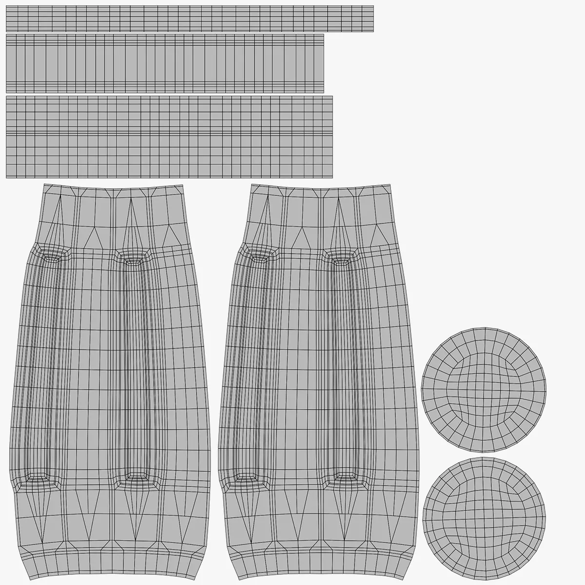 Ancient Temple Pillar - Stone Architectural Column 3D model_13