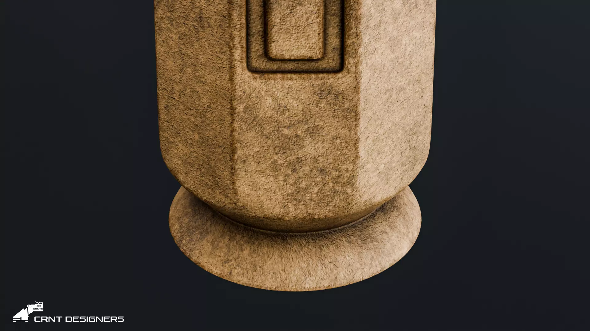 Ancient Temple Pillar - Stone Architectural Column 3D model_10