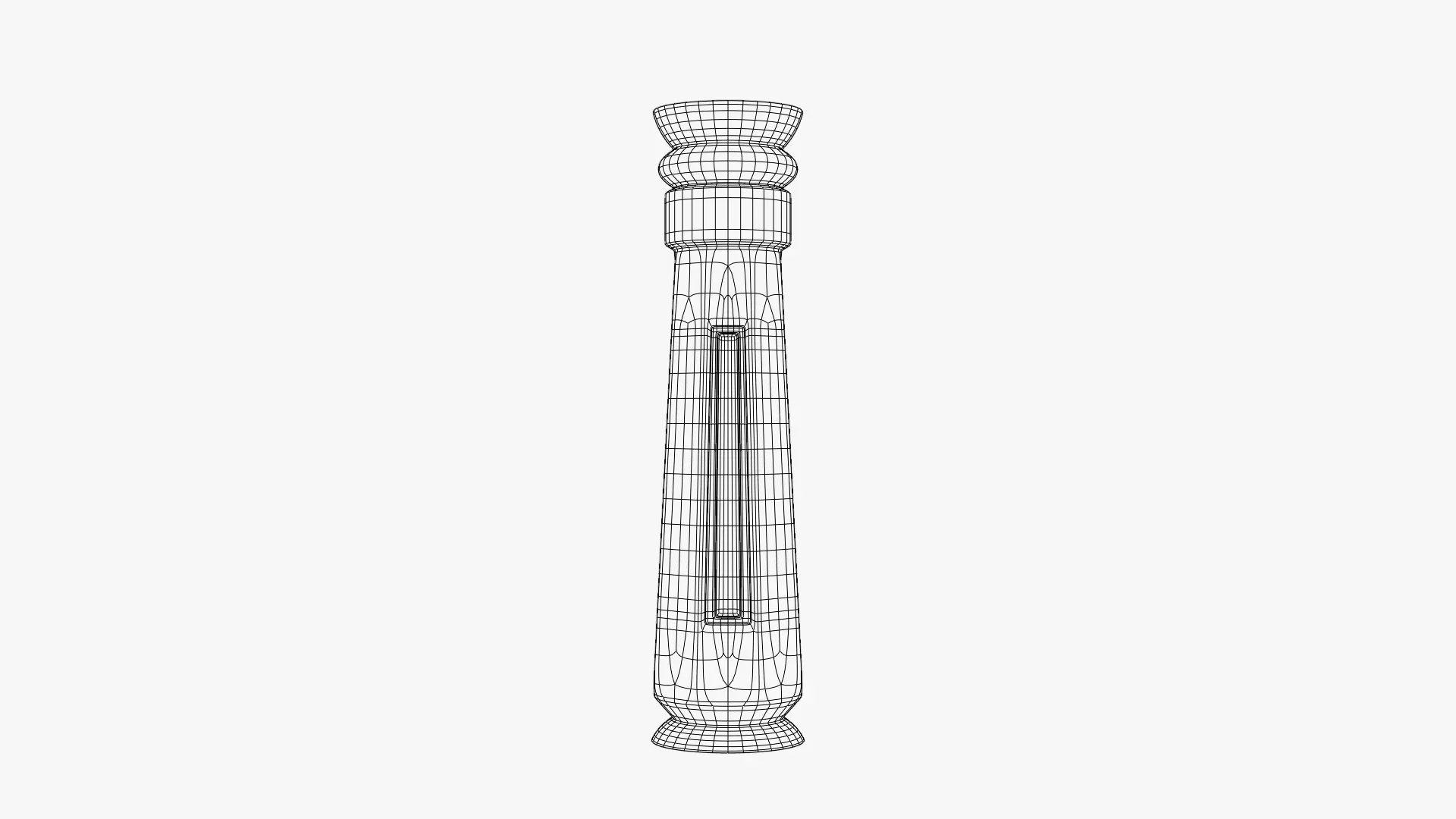Ancient Temple Pillar - Stone Architectural Column 3D model_2