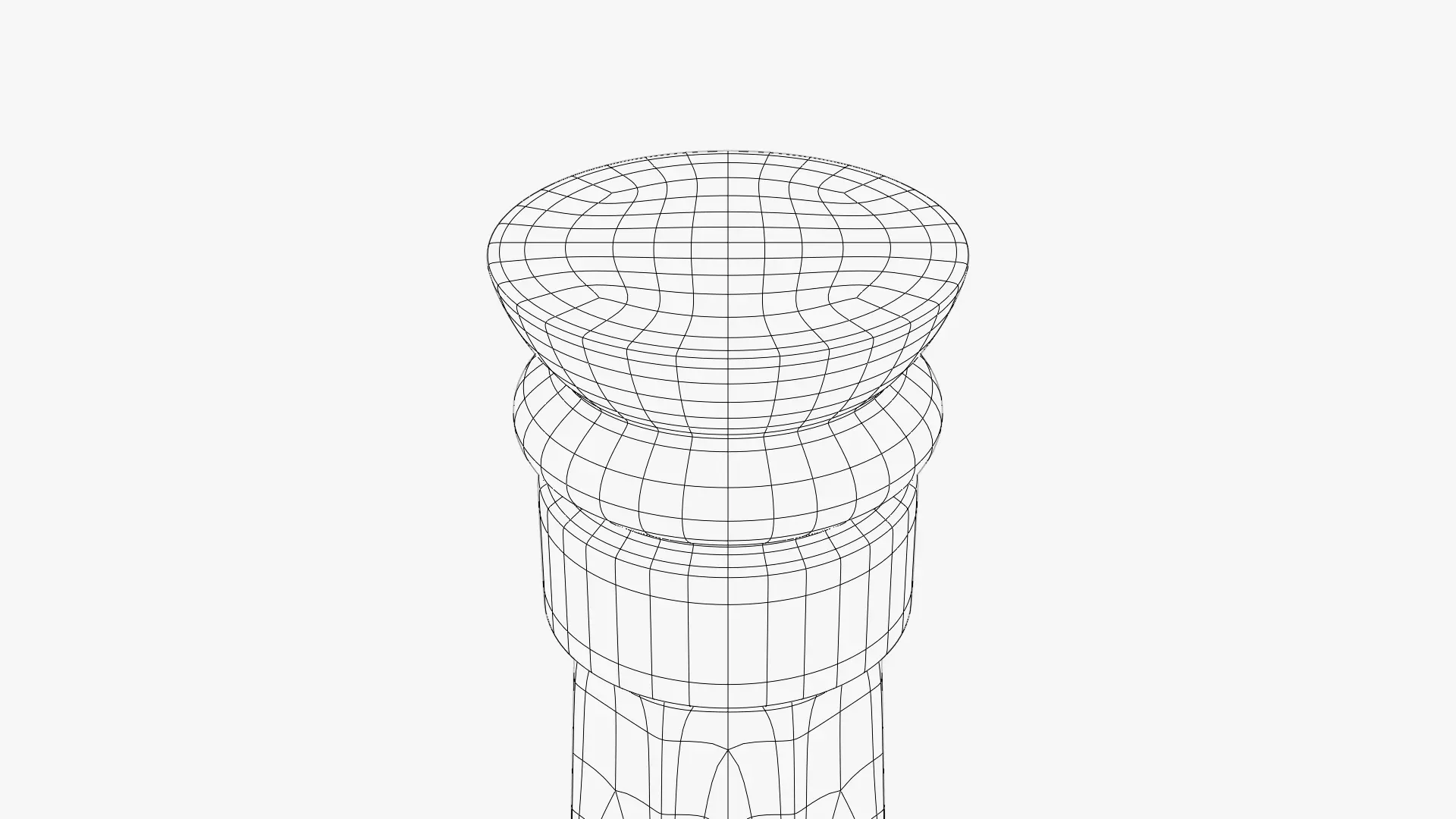 Ancient Temple Pillar - Stone Architectural Column 3D model_6