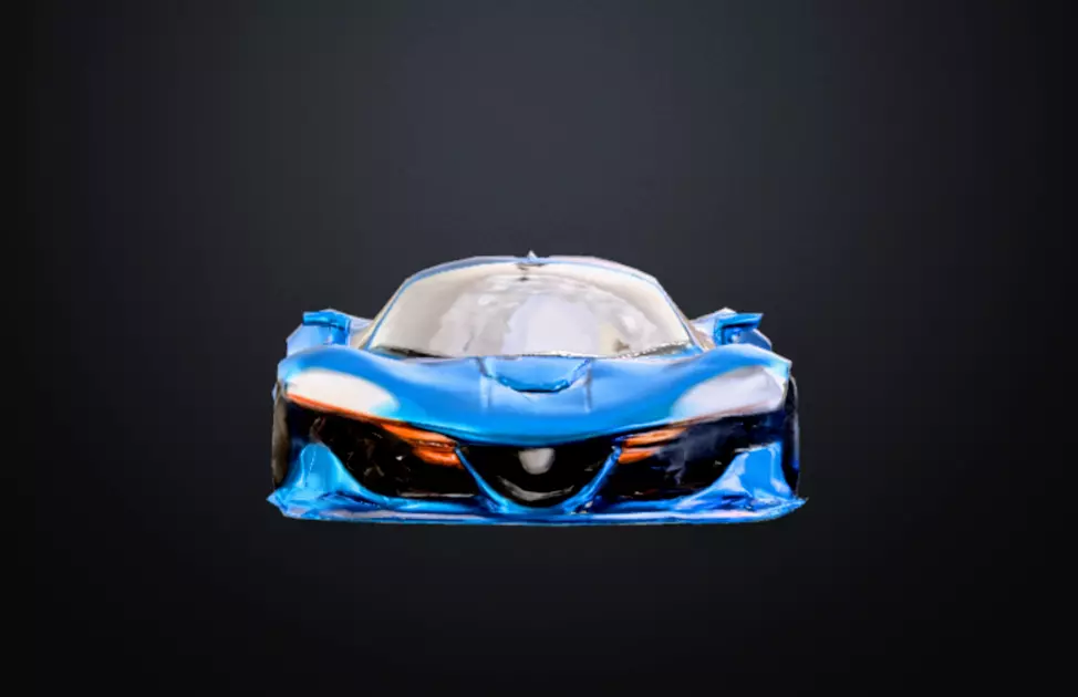 Unrivaled Aerodynamic Hypercar - 3D Model  Low-poly 3D model_0