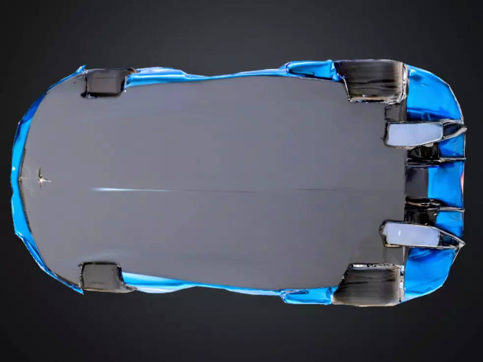 Unrivaled Aerodynamic Hypercar - 3D Model  Low-poly 3D model_3