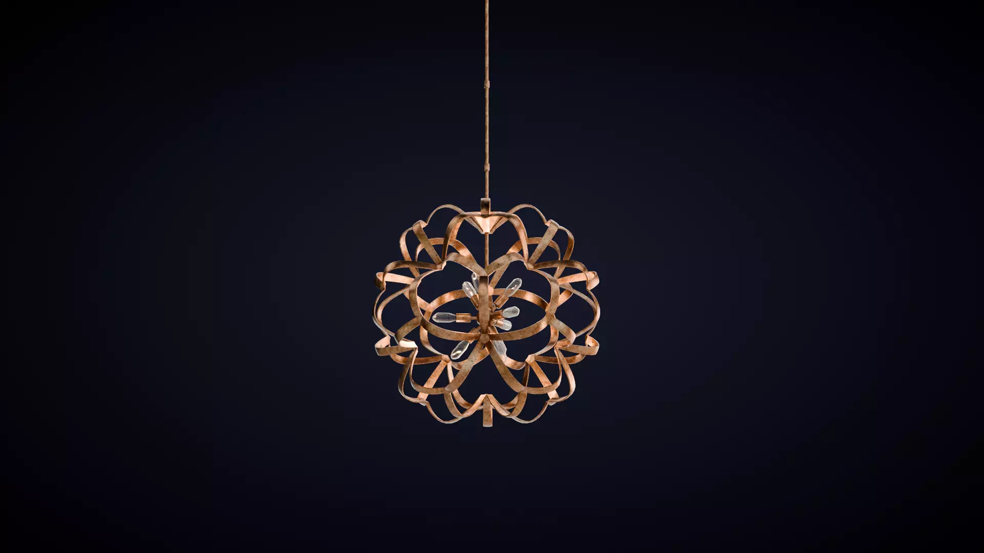Sappho Orb Chandelier 3D model_8