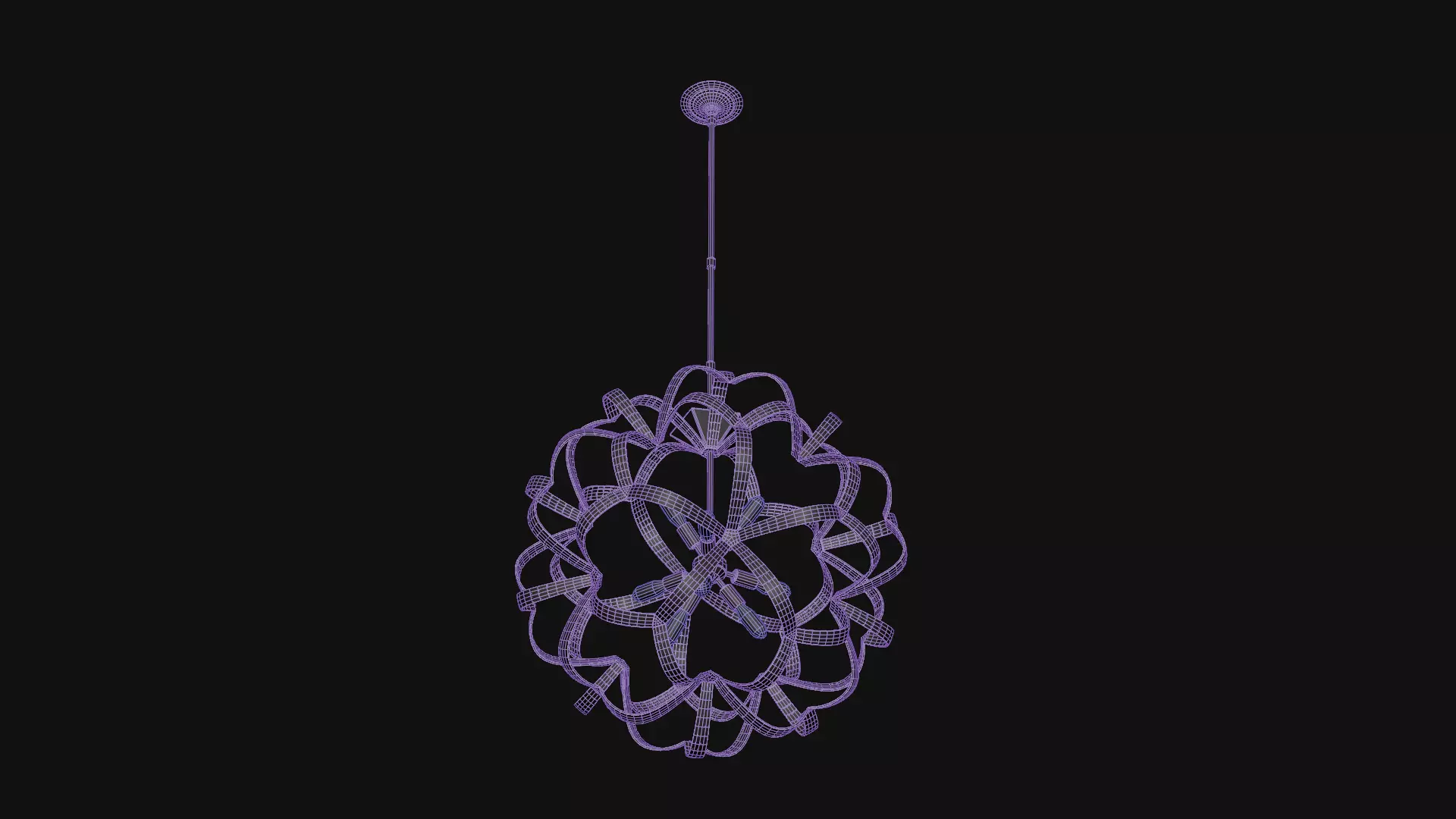 Sappho Orb Chandelier 3D model_11