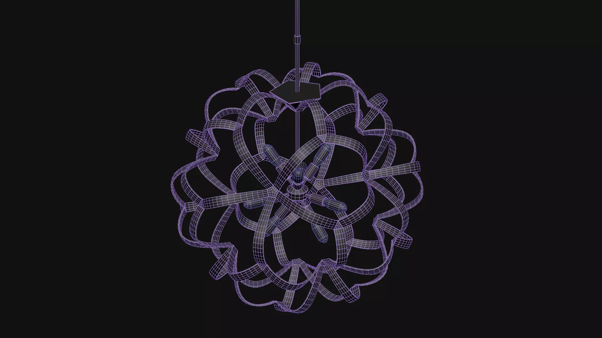 Sappho Orb Chandelier 3D model_17