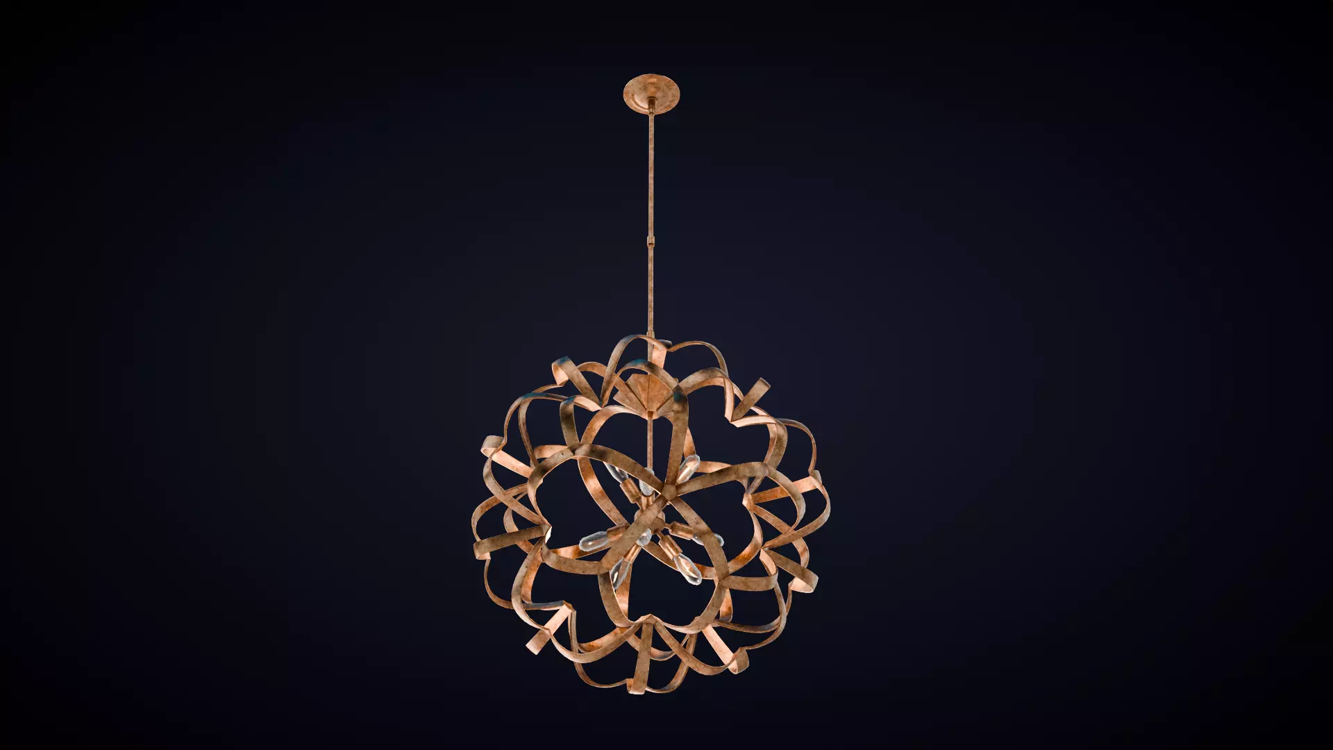 Sappho Orb Chandelier 3D model_1