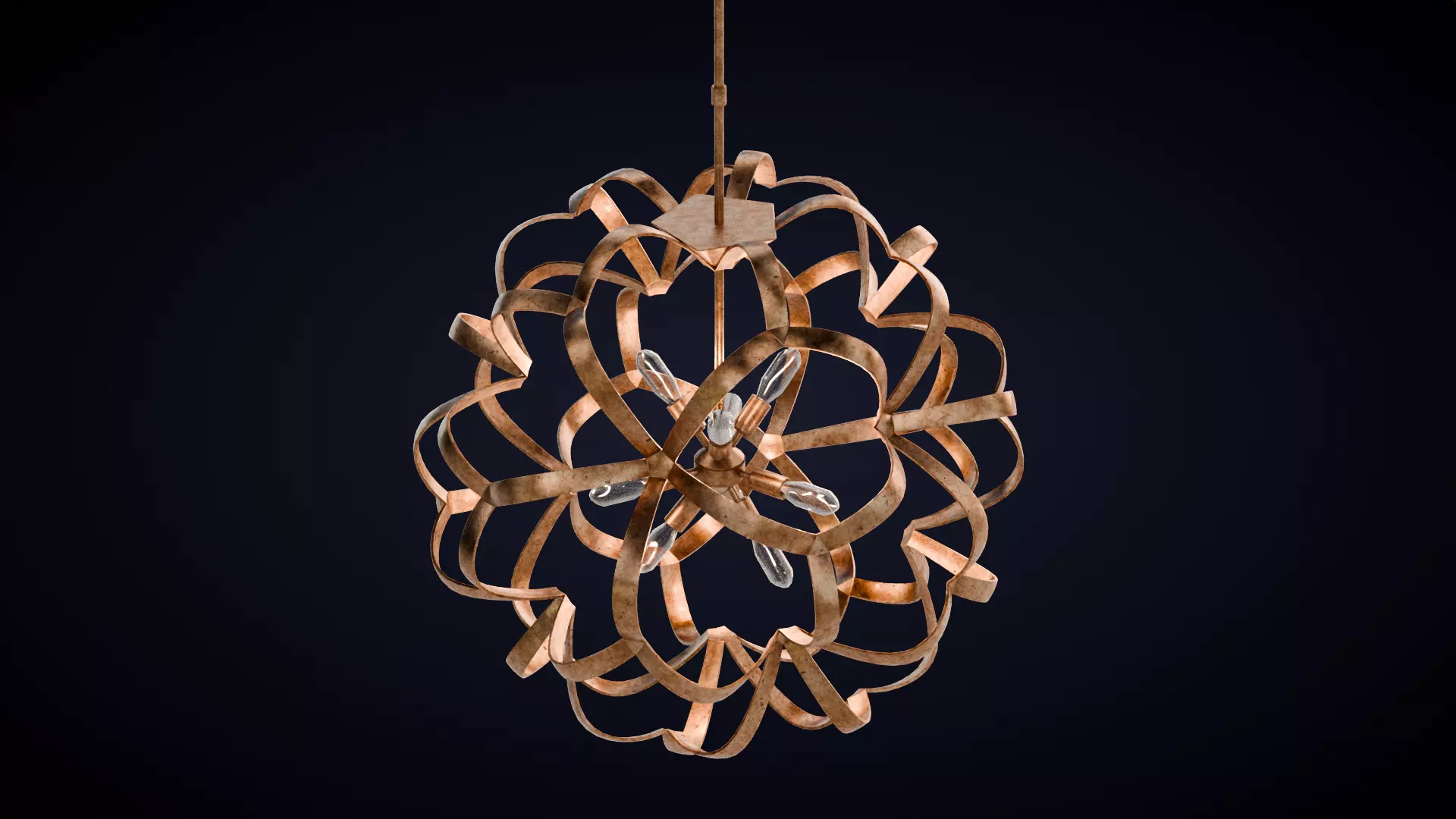 Sappho Orb Chandelier 3D model_7