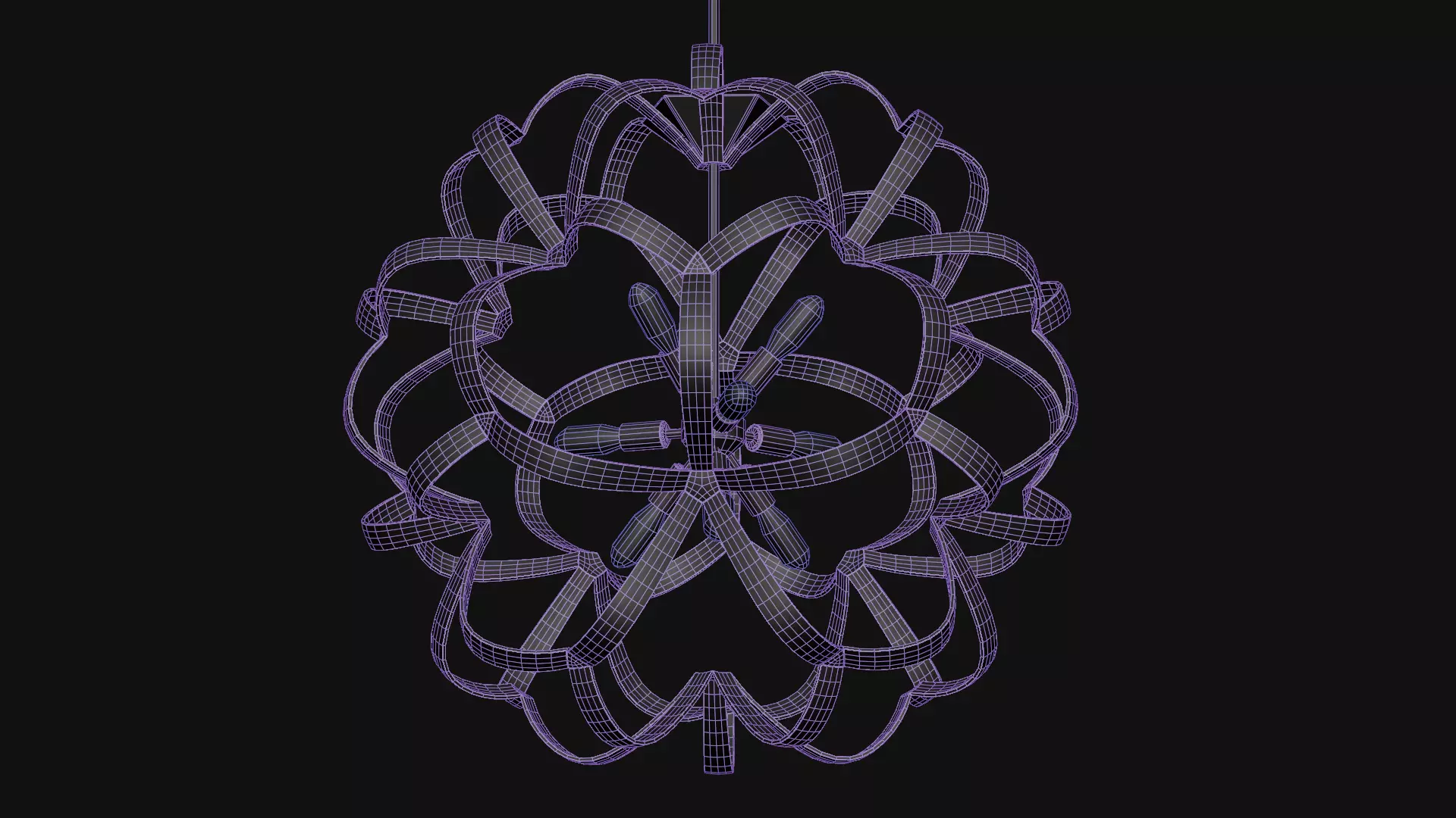Sappho Orb Chandelier 3D model_13