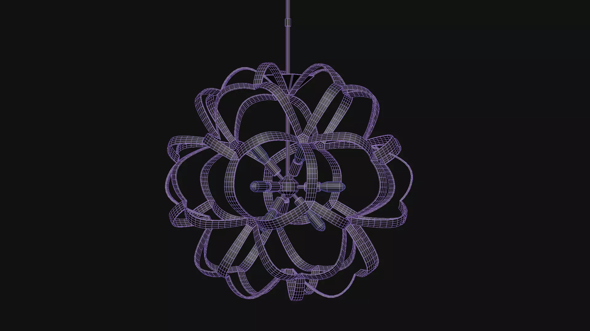 Sappho Orb Chandelier 3D model_10