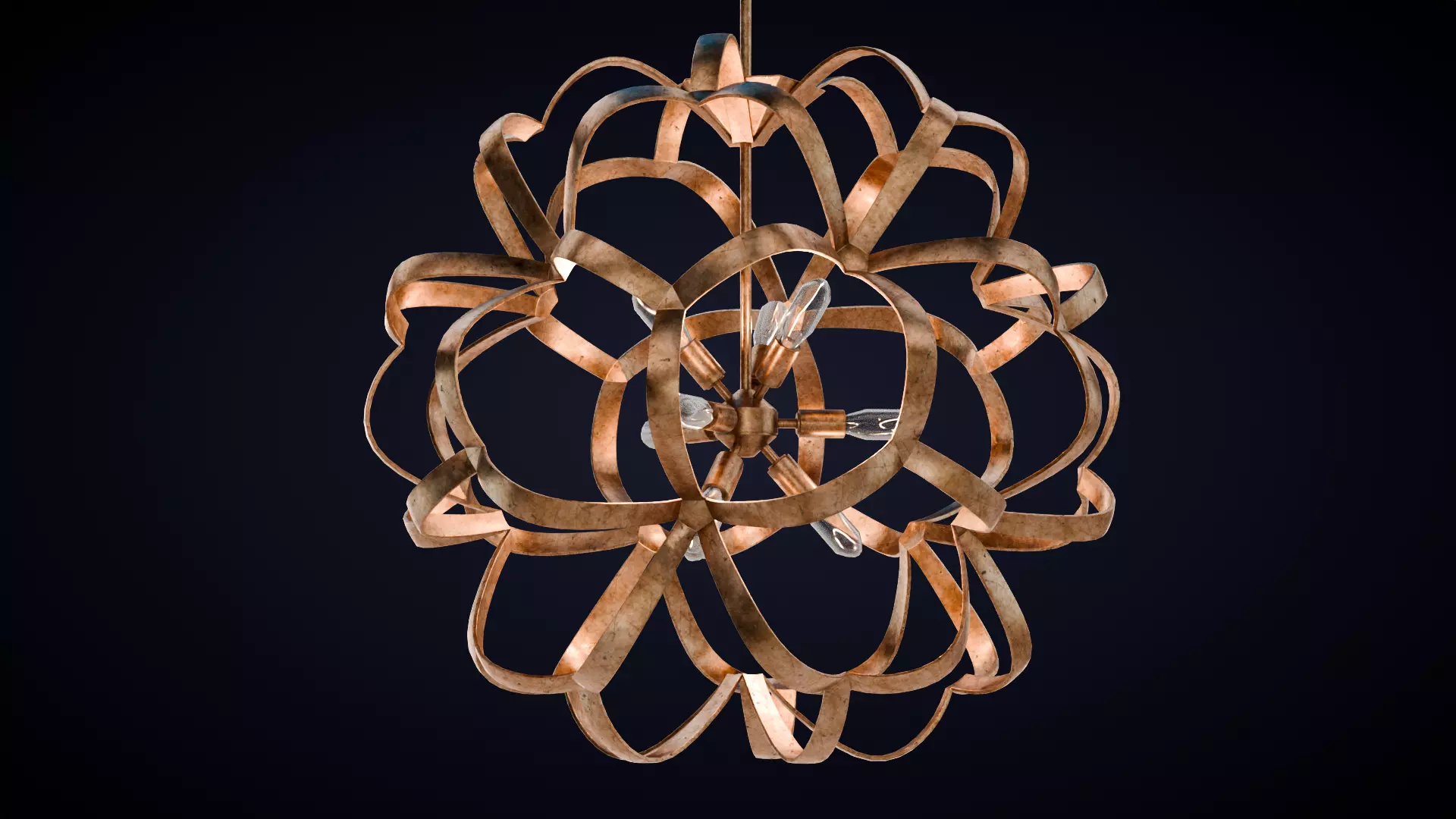 Sappho Orb Chandelier 3D model_5
