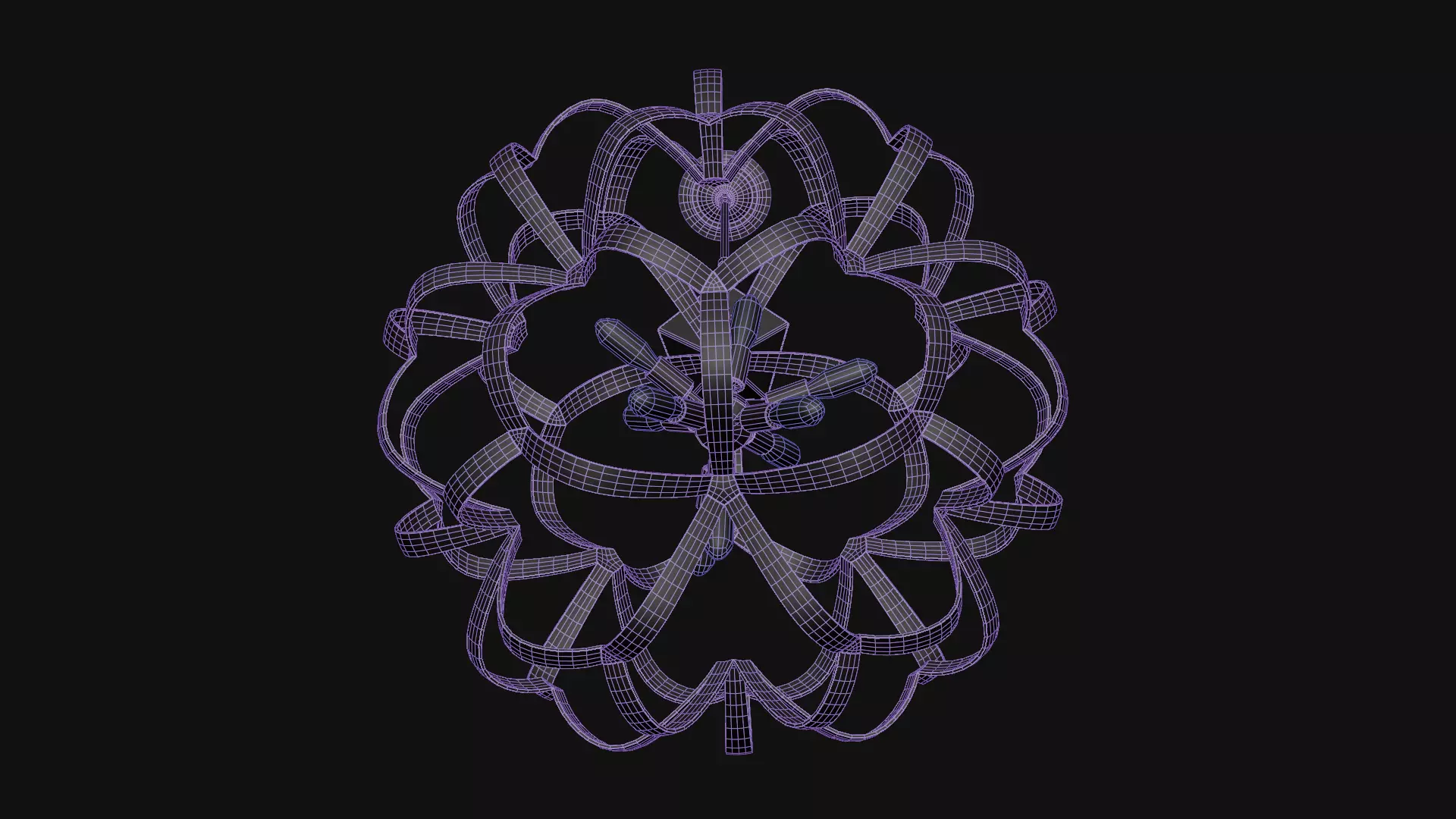 Sappho Orb Chandelier 3D model_19