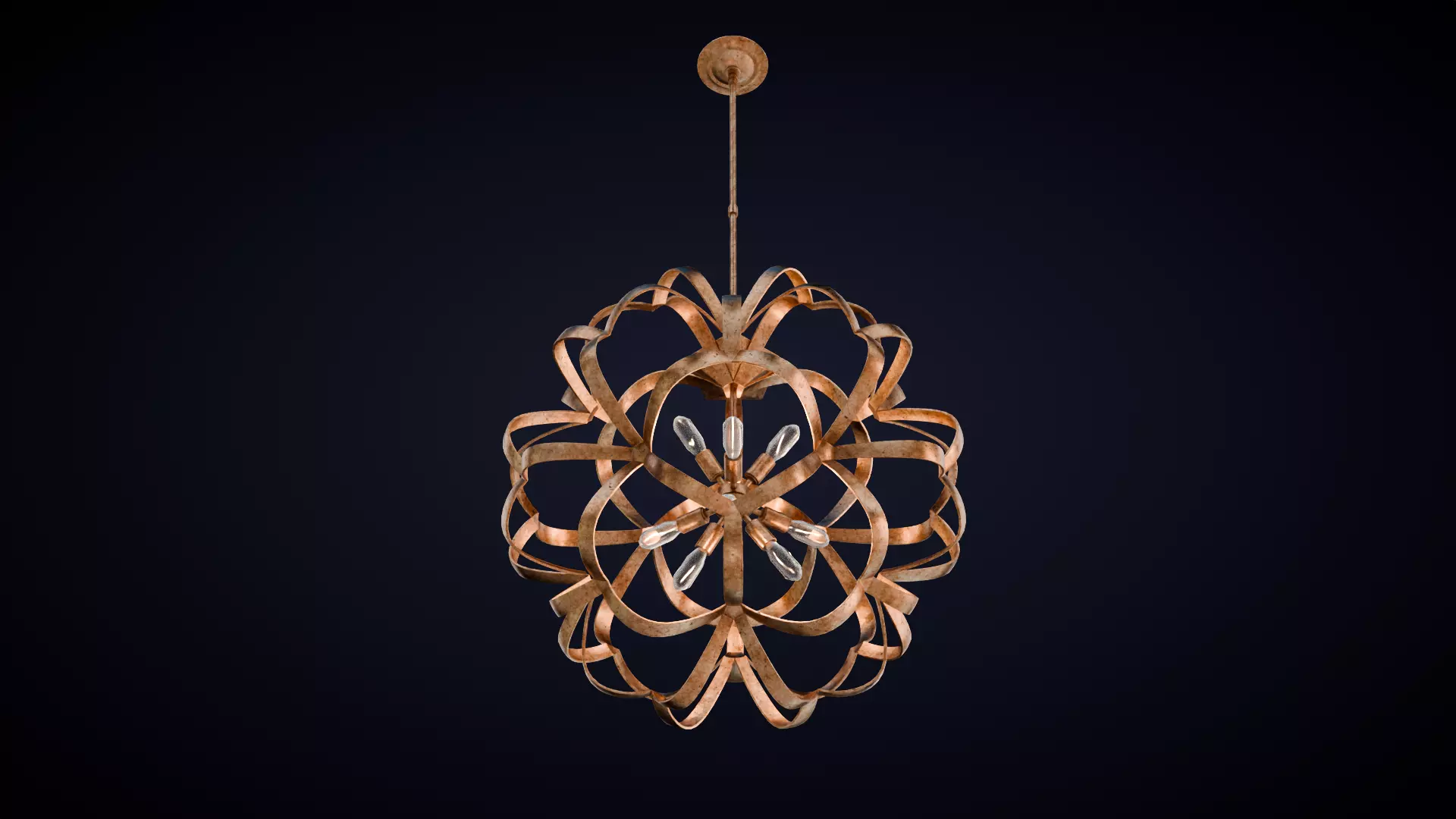 Sappho Orb Chandelier 3D model_6