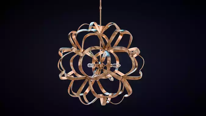 Sappho Orb Chandelier 3D model