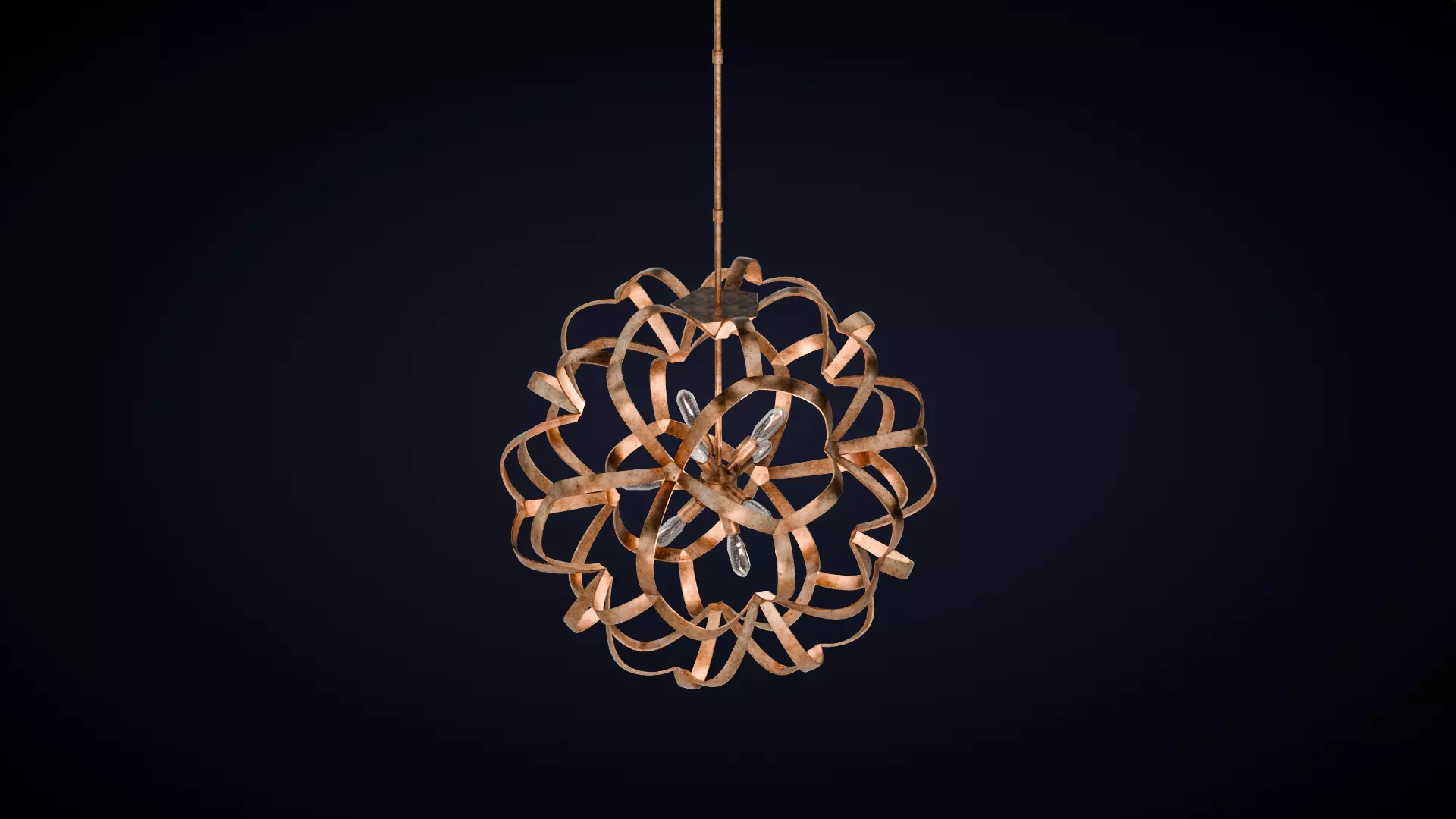 Sappho Orb Chandelier 3D model_4