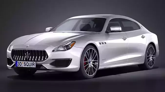 Maserati Quattroporte 2017 3D model