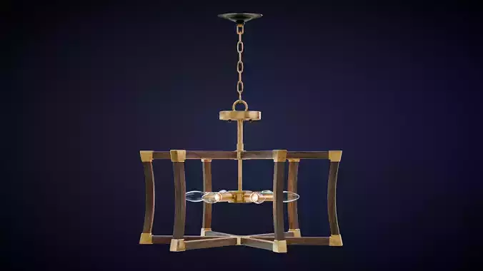 Bastian Small Lantern Low-poly 3D model