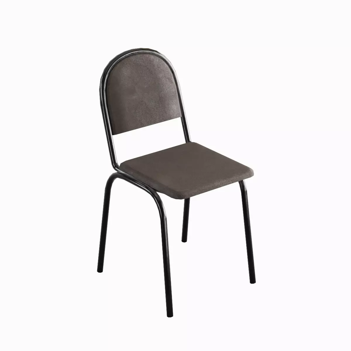 Office Chair Set Low-poly 3D model_5