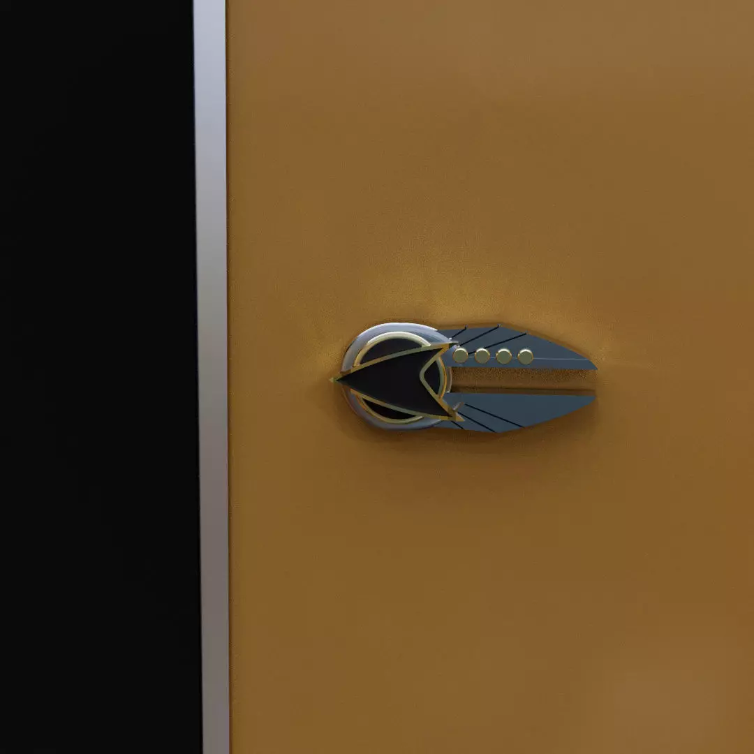 Star Trek Academy officer combadge  3D print model_0