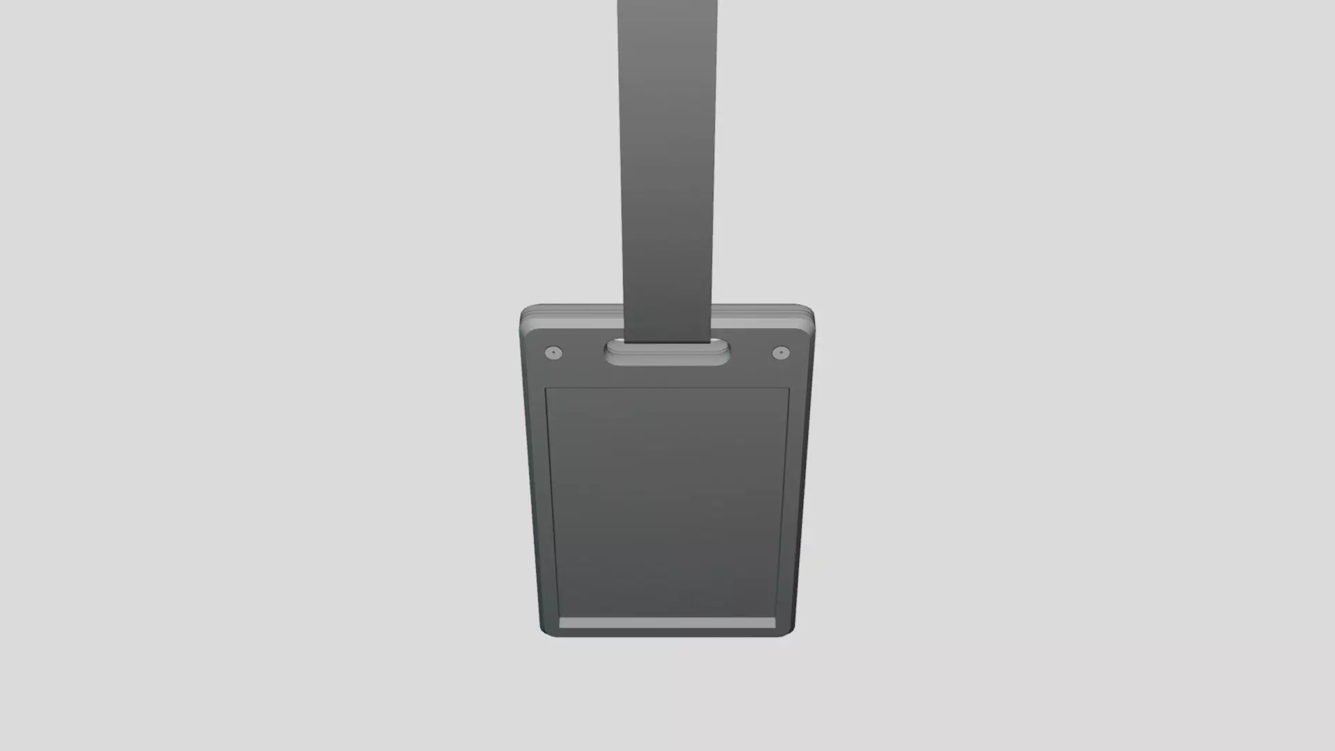 Steel Card Holder - Geometry Only No Textures No Materials 3D model_4