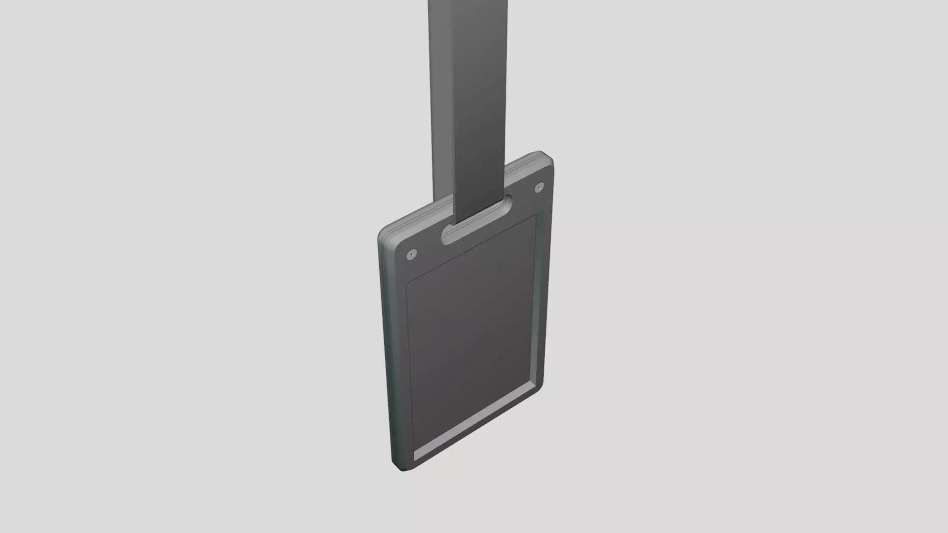 Steel Card Holder - Geometry Only No Textures No Materials 3D model_5