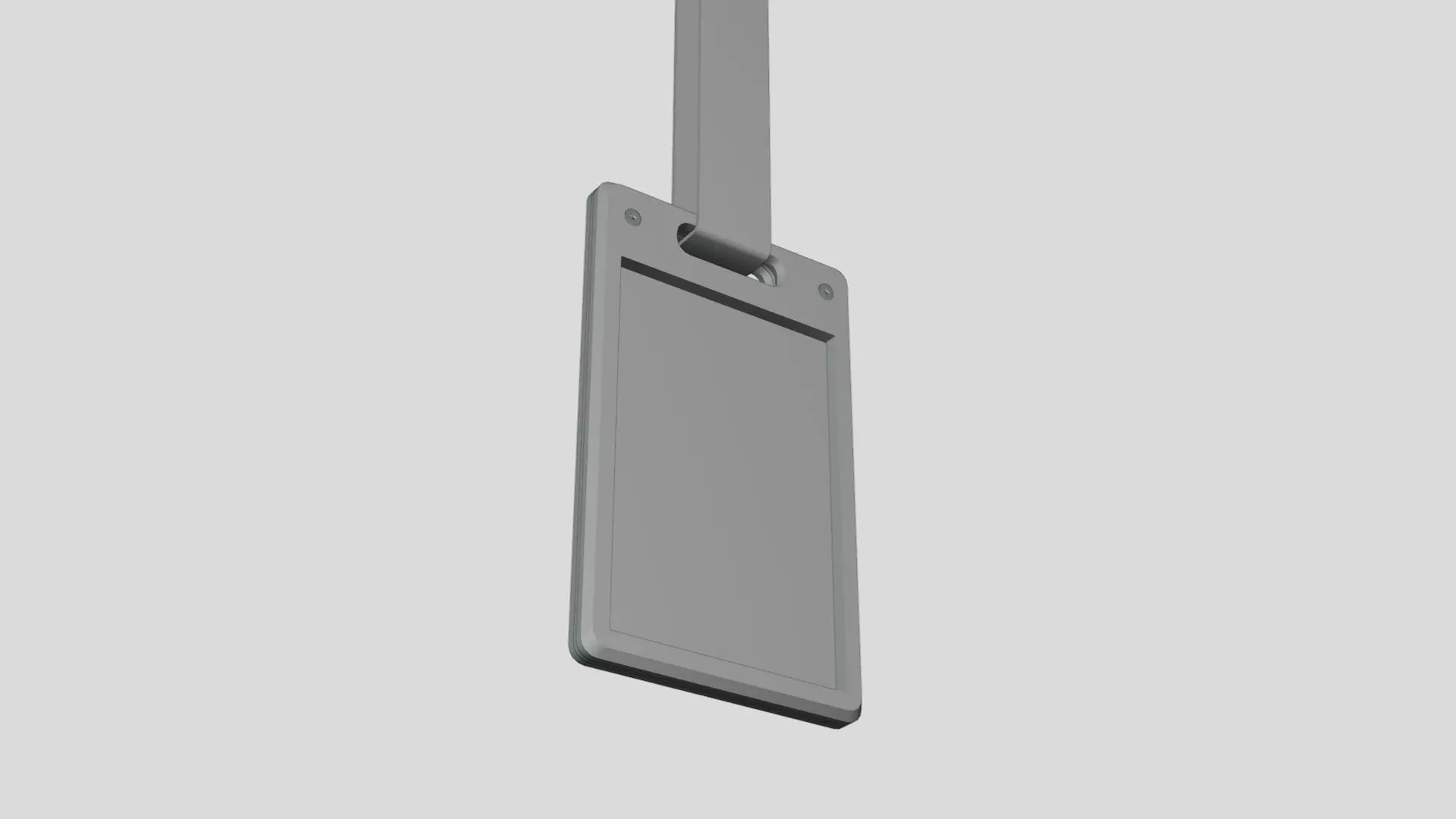 Steel Card Holder - Geometry Only No Textures No Materials 3D model_6