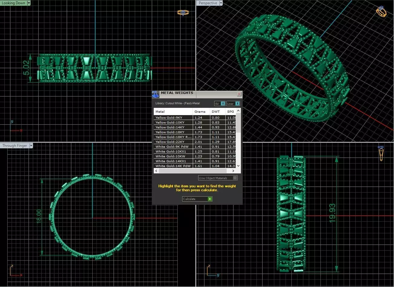 Arabic Tire Ring 3D print model_4