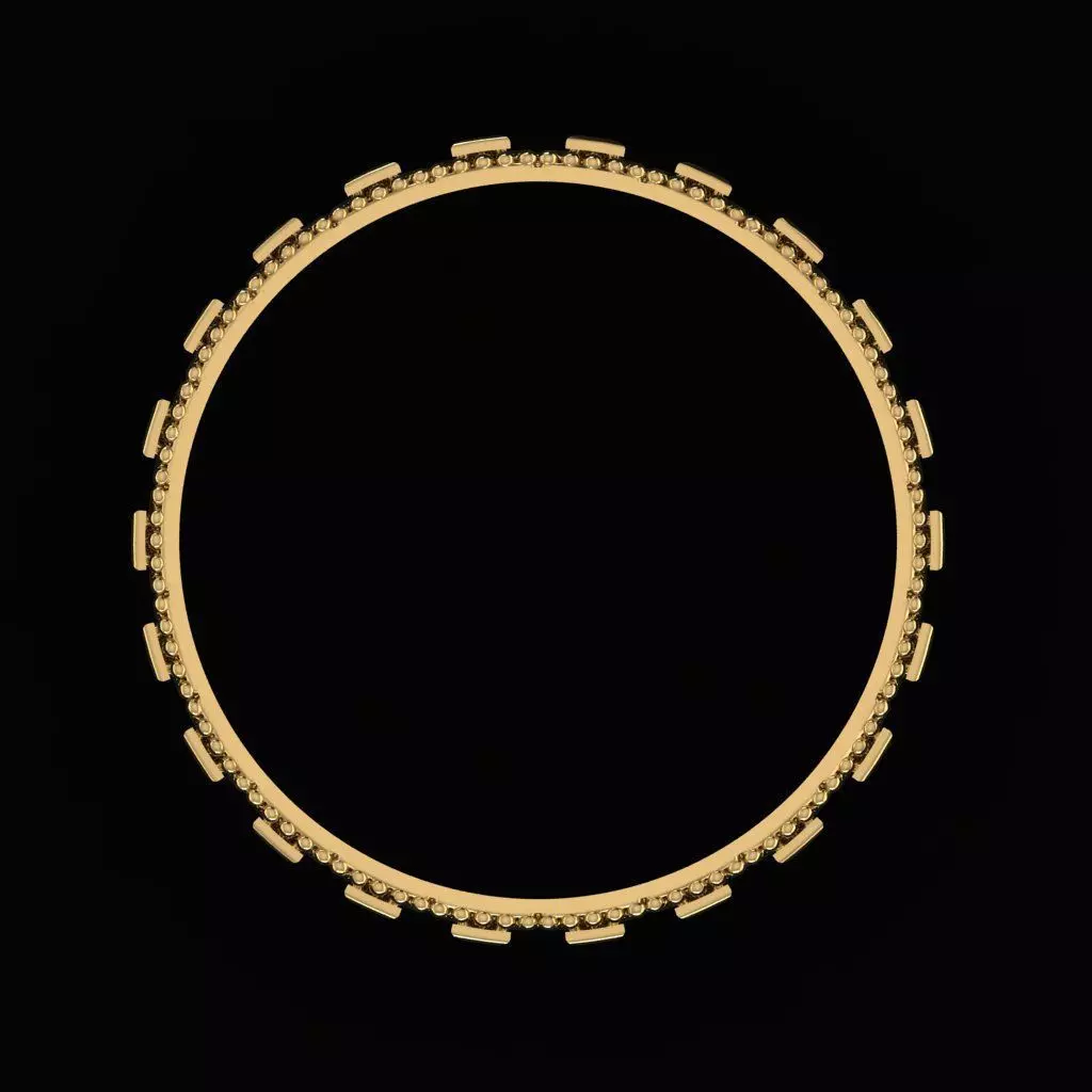 Arabic Tire Ring 3D print model_2