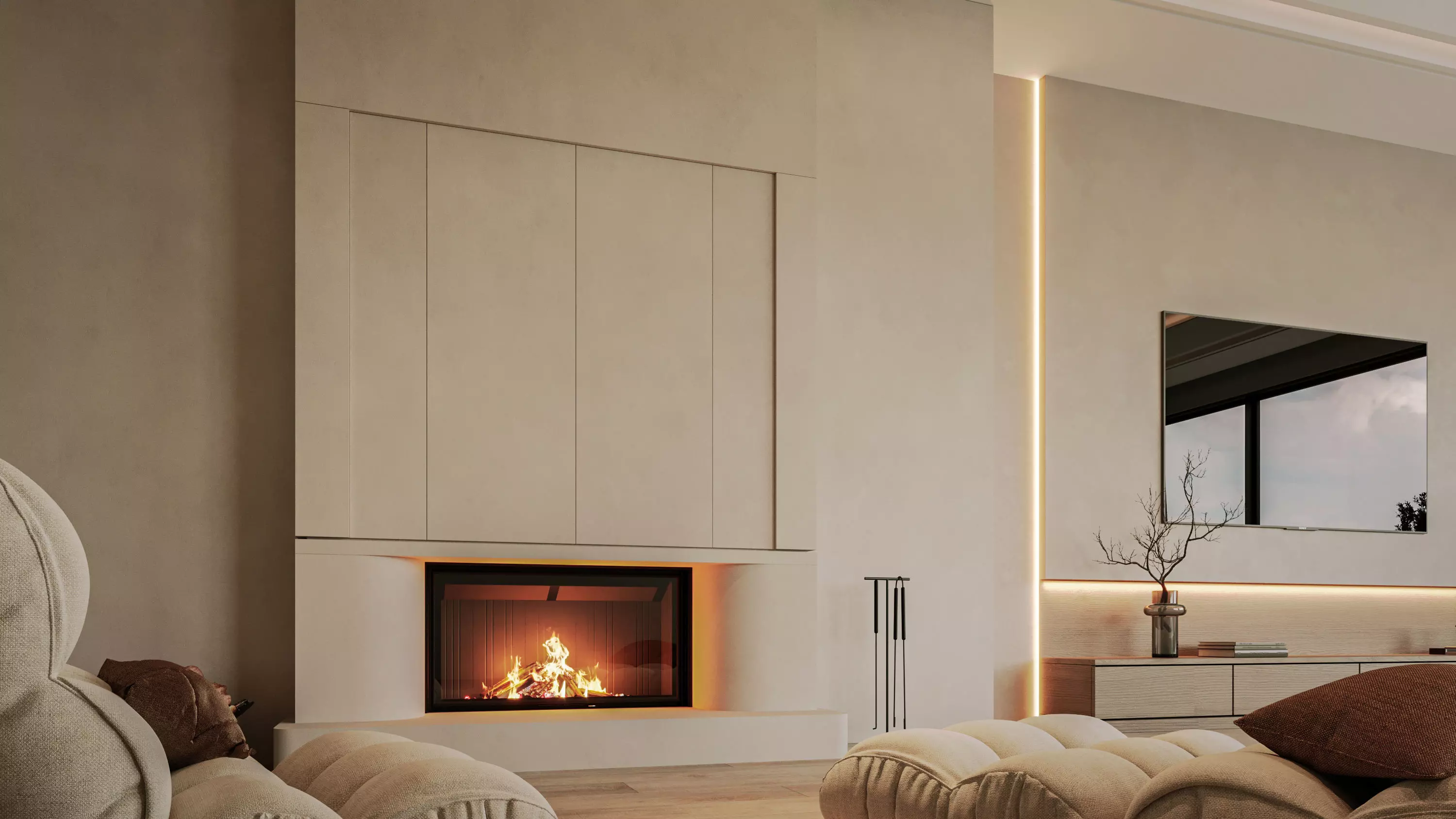 Modern Living Room 3D model_8