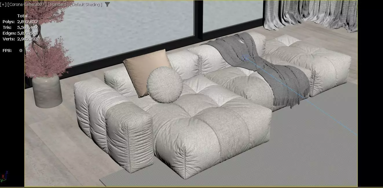 Modern Living Room 3D model_21