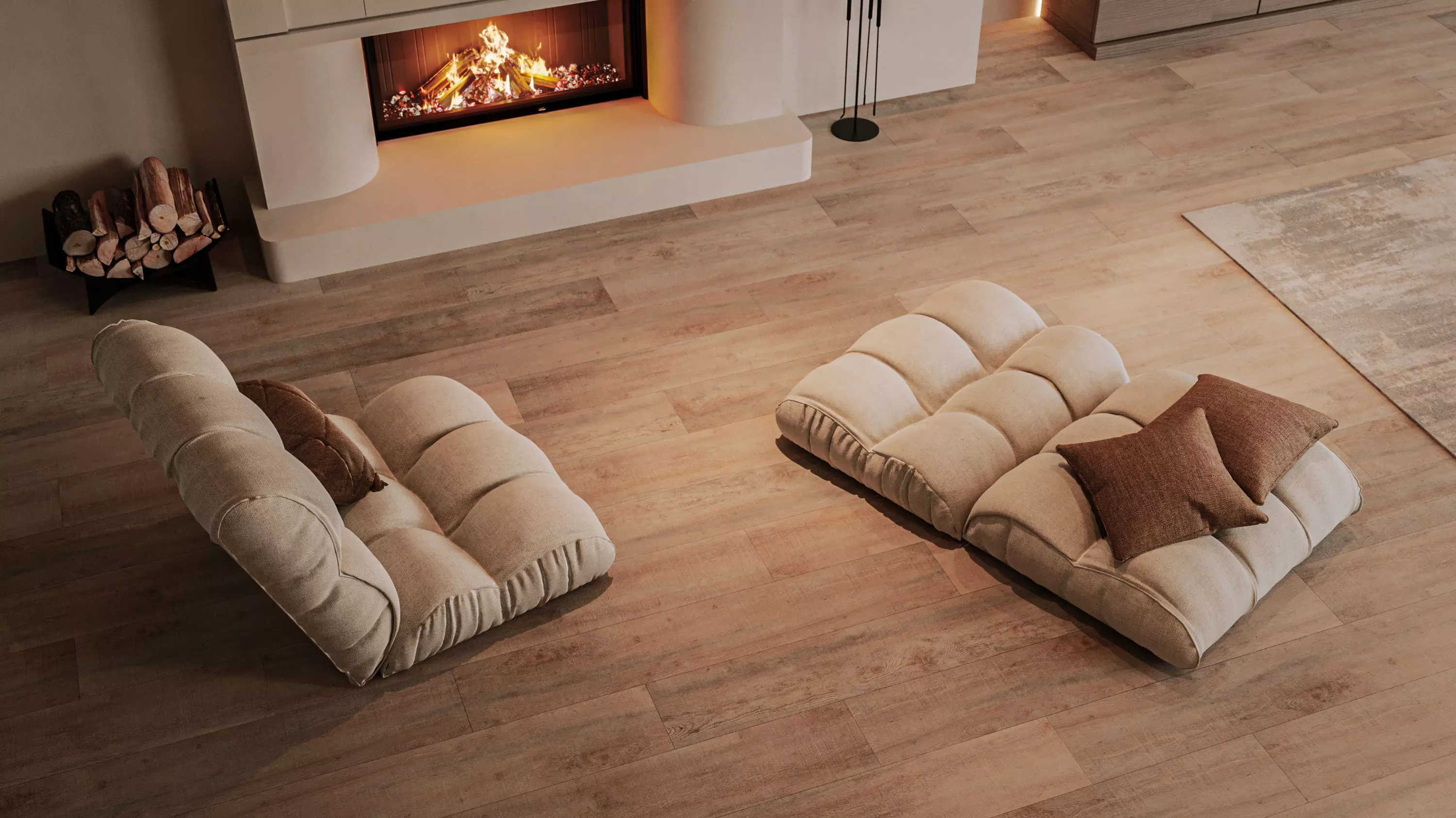 Modern Living Room 3D model_4