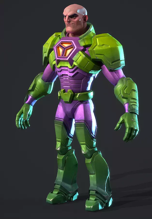  Lex Luthor Low-poly 3D model_10