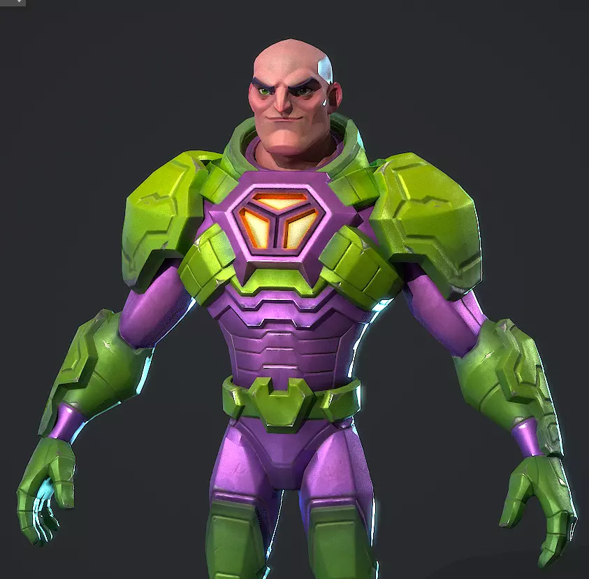  Lex Luthor Low-poly 3D model_15