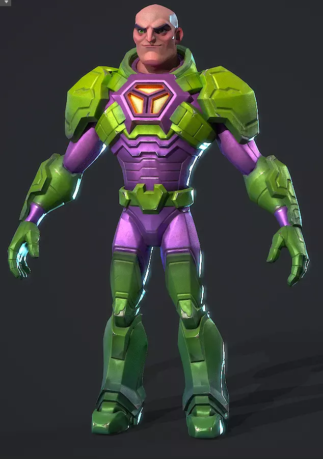  Lex Luthor Low-poly 3D model_8