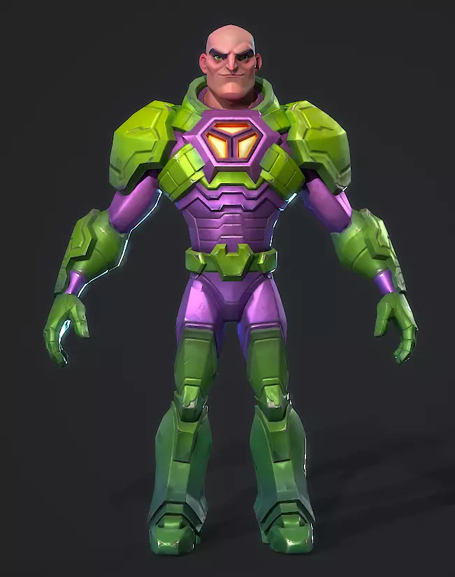  Lex Luthor Low-poly 3D model_0
