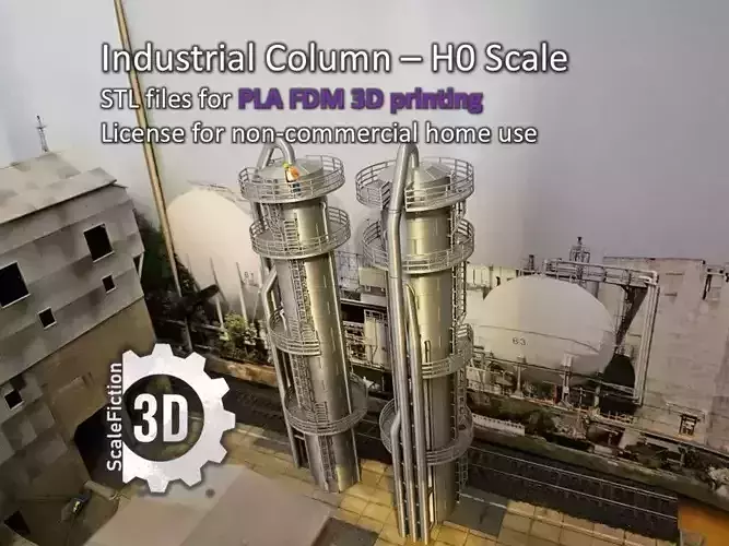 Industrial Column H0 Scale