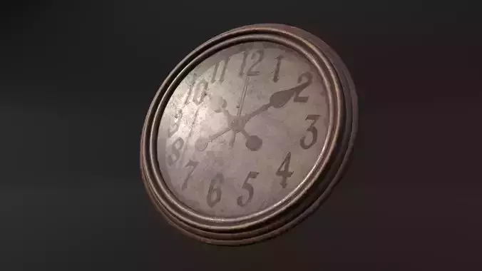 Clock Low-poly 3D model