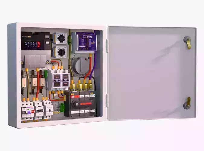 Electrical Power Distribution Box M1 3D model