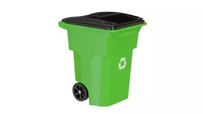 Trash Can - green