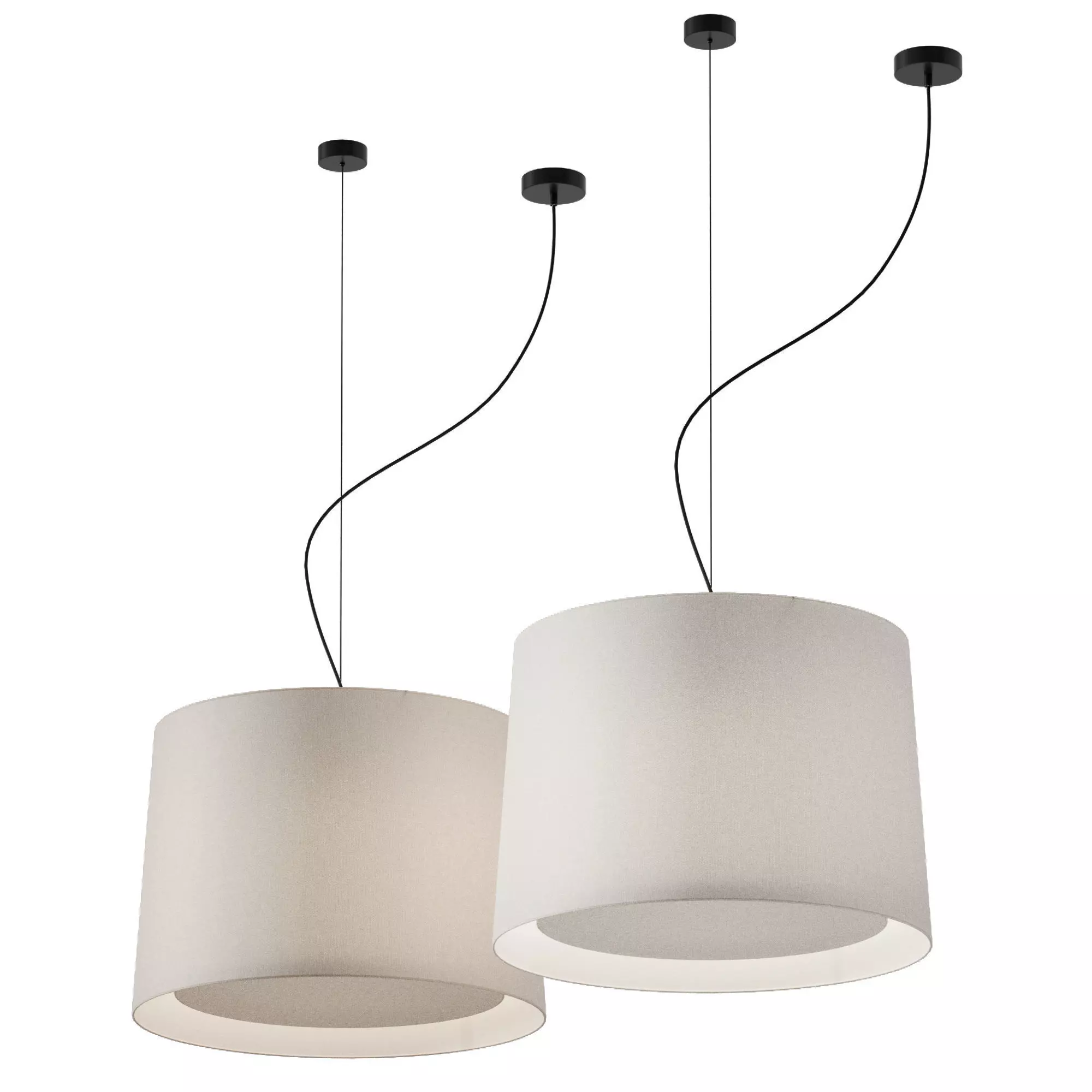 Pendant lamp Faro Barcelona CONGA 3D model_5