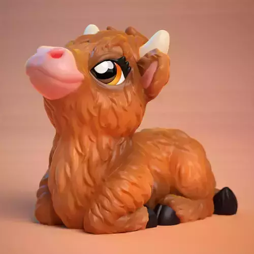 highland cow no supports 