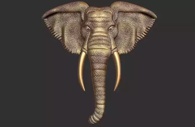 Elephant Face Pendent  