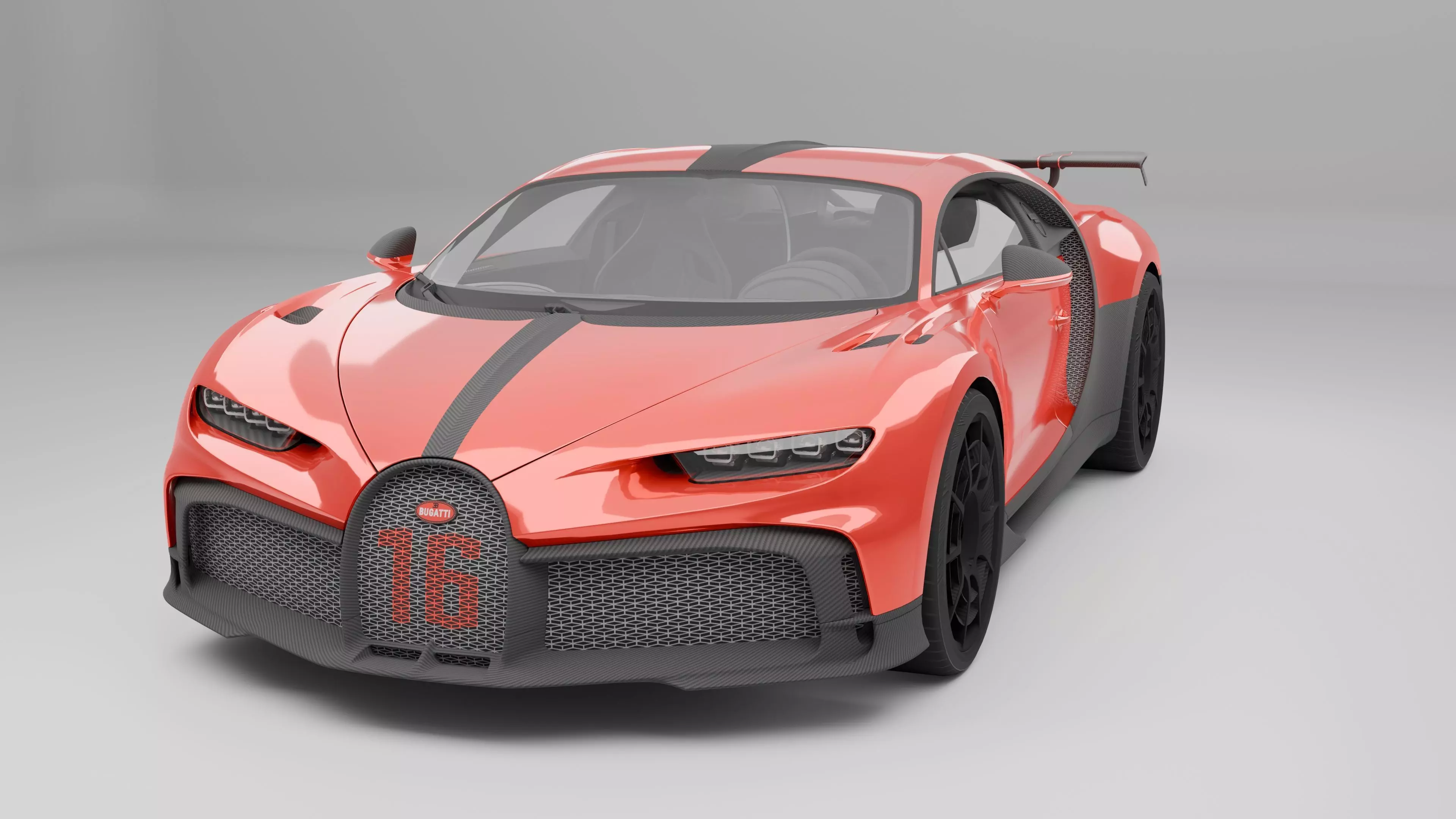 Bugatti Chiron R 3D model_0