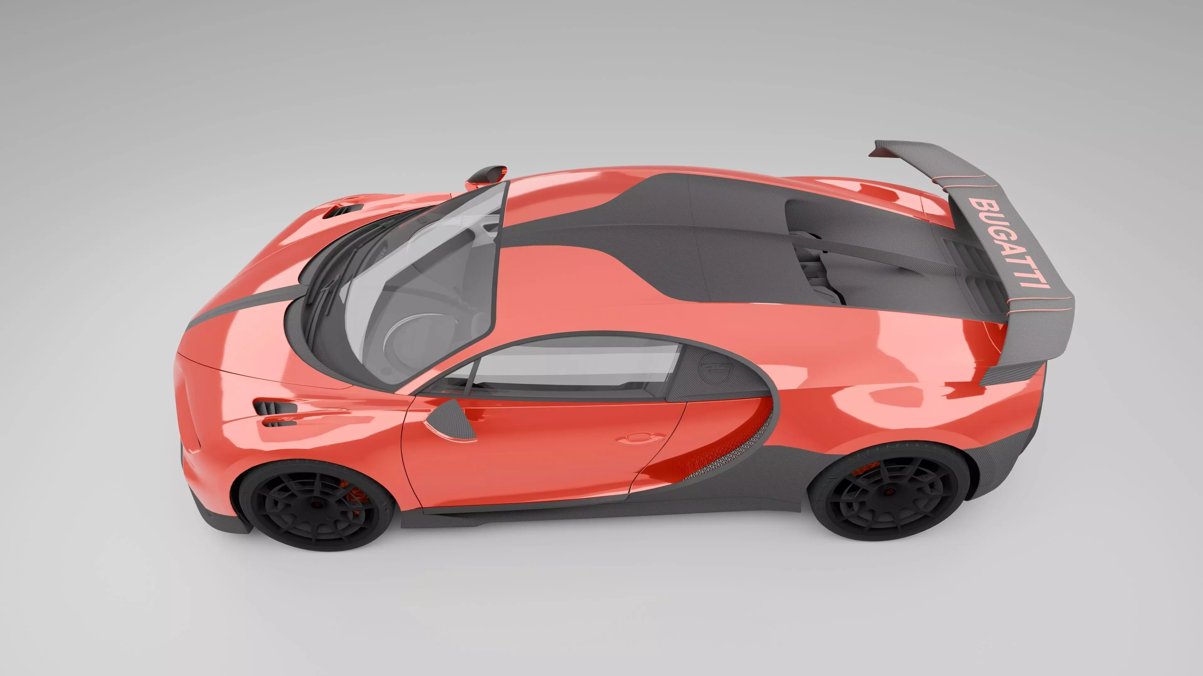 Bugatti Chiron R 3D model_4