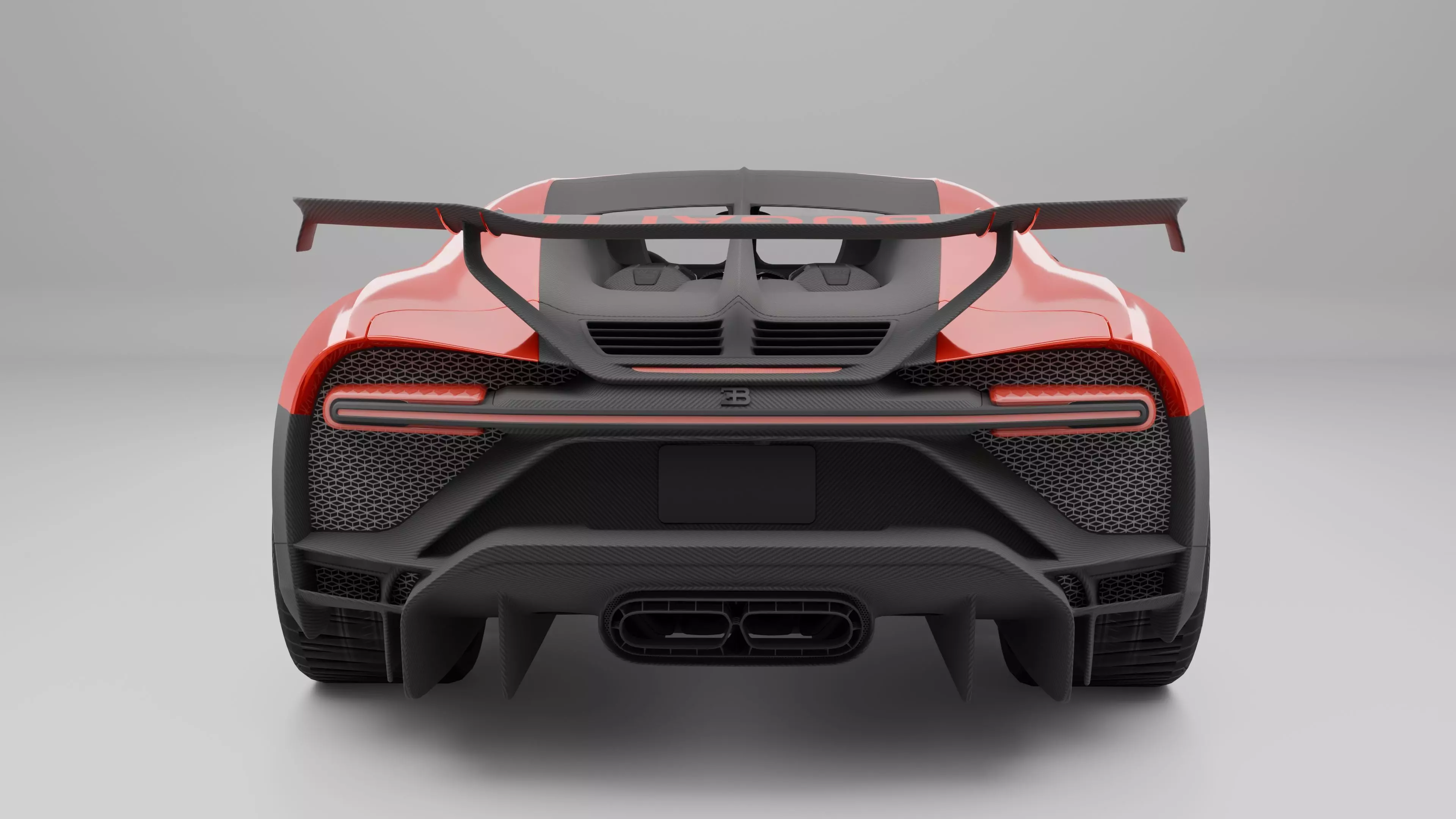 Bugatti Chiron R 3D model_9