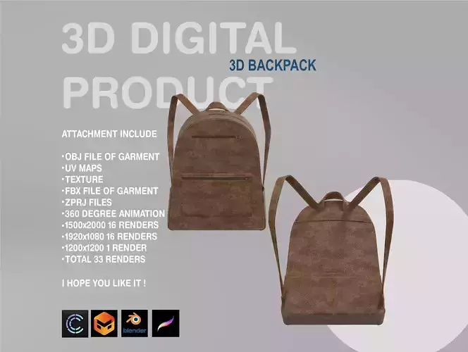3D BACK PACK