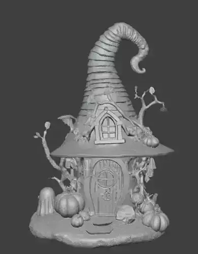 Witch House Miniature Fantasy Cottage