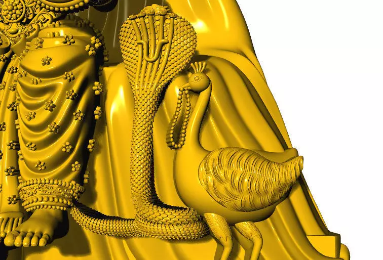 Mahalaxmi 3D idol 3D print model_8