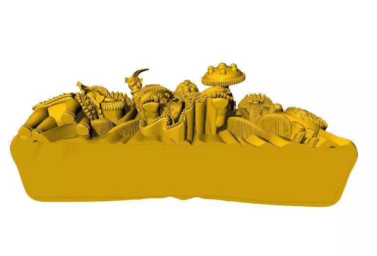 Mahalaxmi 3D idol 3D print model_10